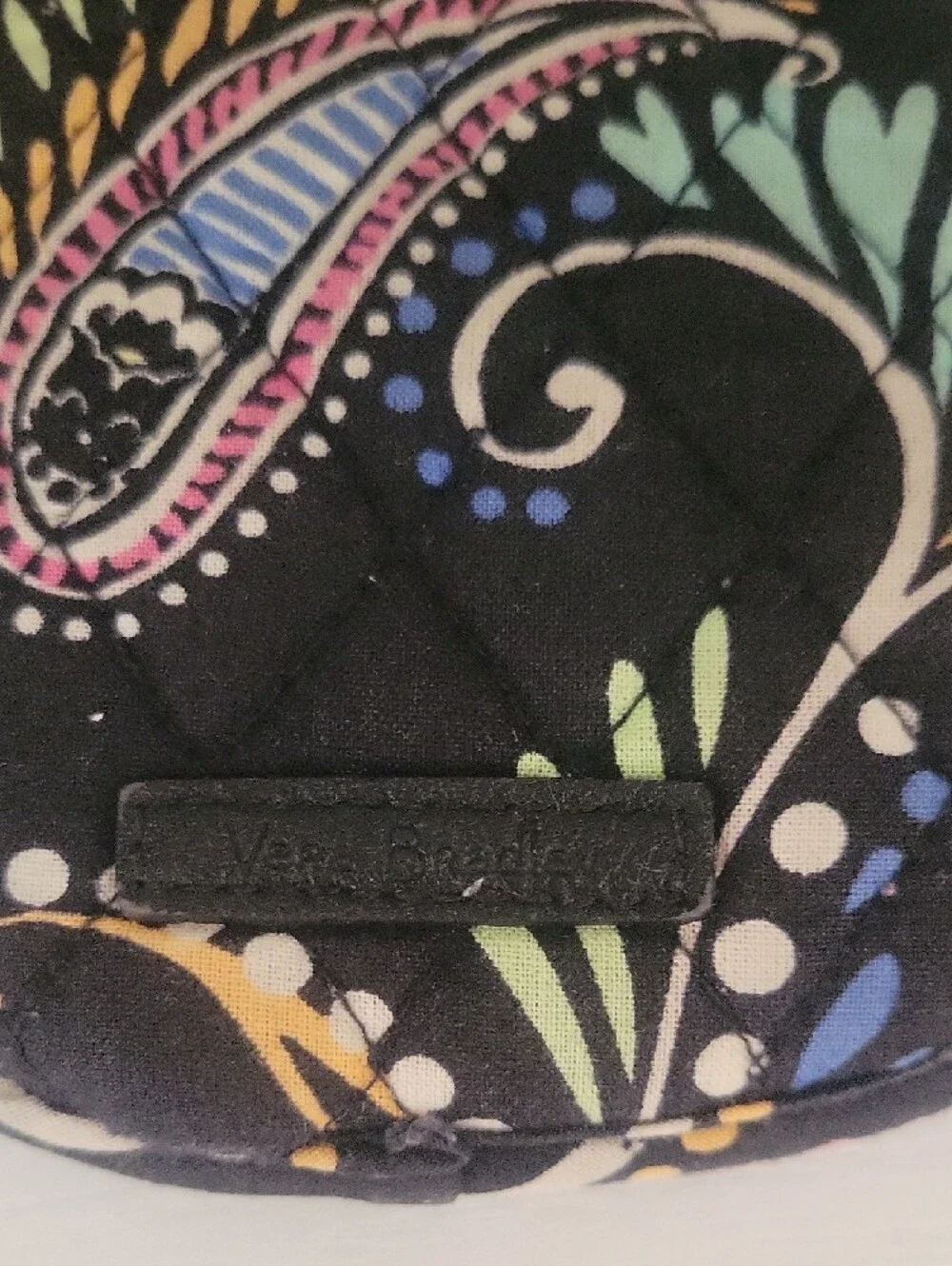 Vera Bradley Black paisley Quilted Floral Eye glass case